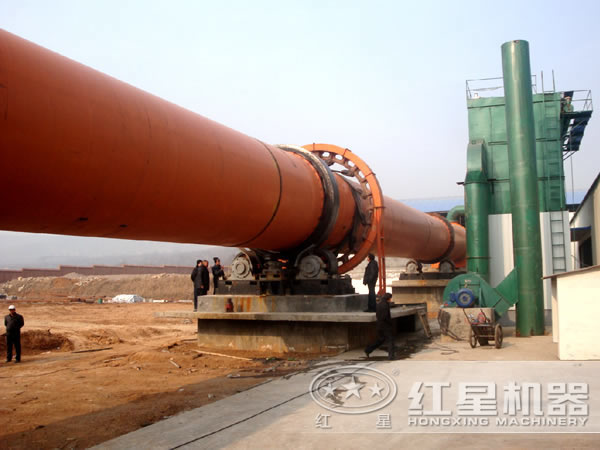 气烧石灰回转窑客户安装现场 气烧石灰回转窑客户安装现场