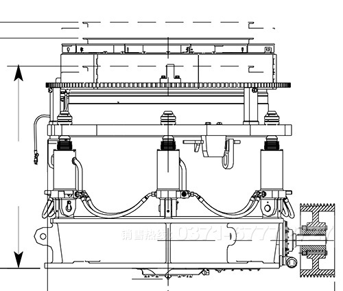 多缸液压圆锥破碎机的工作流程 多缸液压圆锥破碎机的工作流程