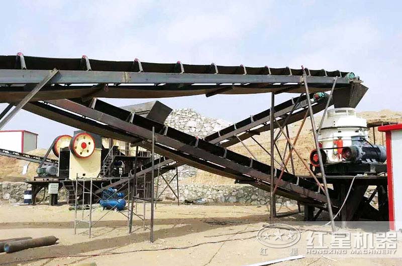 时产150青石石子生产线安装完成 时产150青石石子生产线安装完成
