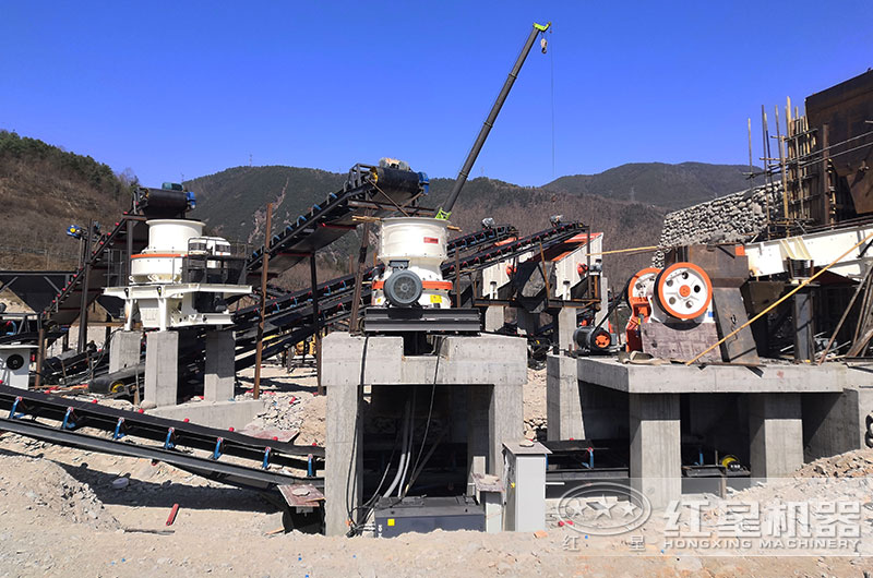 砂石料破碎生产现场图片 砂石料破碎生产现场图片