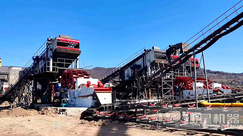 大型清洗河沙现场-洗砂机安装现场 大型清洗河沙现场-洗砂机安装现场