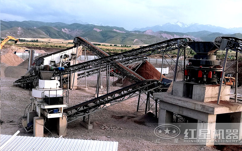 时产量200吨制砂生产现场 时产量200吨制砂生产现场