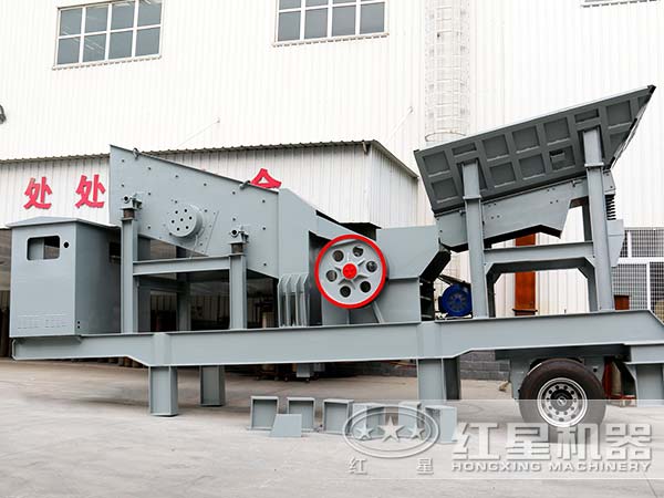时产100-150吨的移动石子破碎机 时产100-150吨的移动石子破碎机