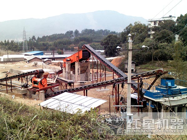 砂石生产线制砂现场 砂石生产线制砂现场