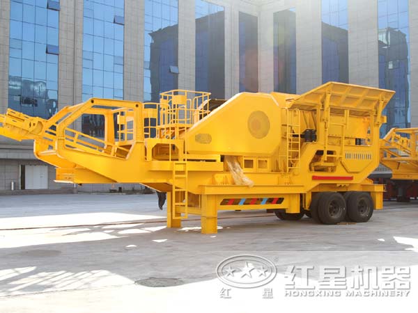 不同角度下的建筑垃圾移动破碎站 不同角度下的建筑垃圾移动破碎站