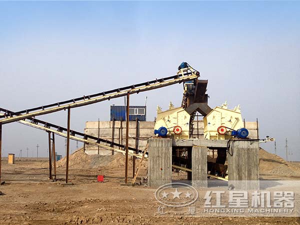 反击细碎机工作现场 反击细碎机工作现场