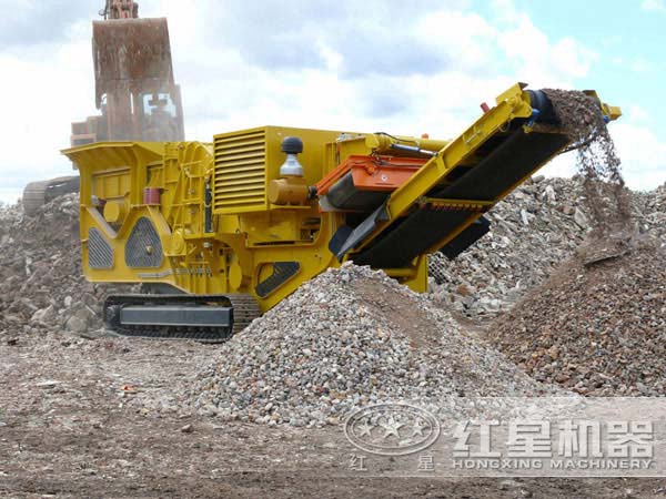 建筑垃圾破碎现场 建筑垃圾破碎现场