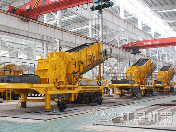 车载碎石机生产车间 车载碎石机生产车间