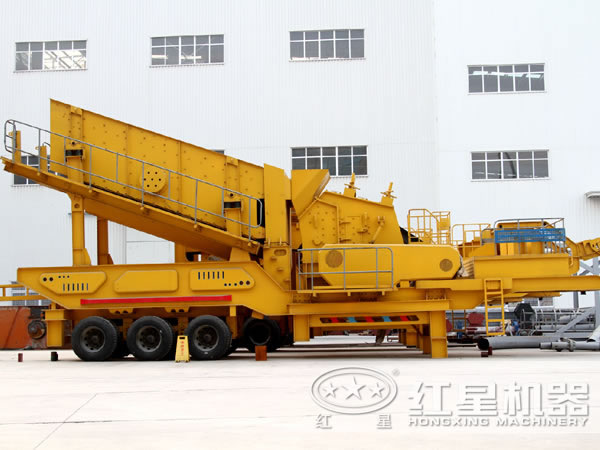 轮胎移动式碎石机 轮胎移动式碎石机