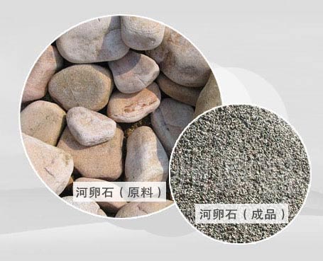 河卵石制砂效果呈现 河卵石制砂效果呈现