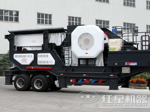 轮胎式移动破碎机 轮胎式移动破碎机