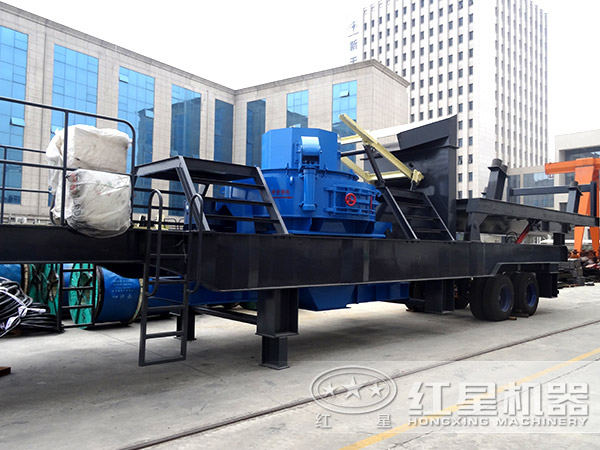 冲击破车载移动破碎机 冲击破车载移动破碎机