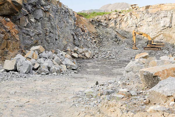 采石场作业现场 采石场作业现场