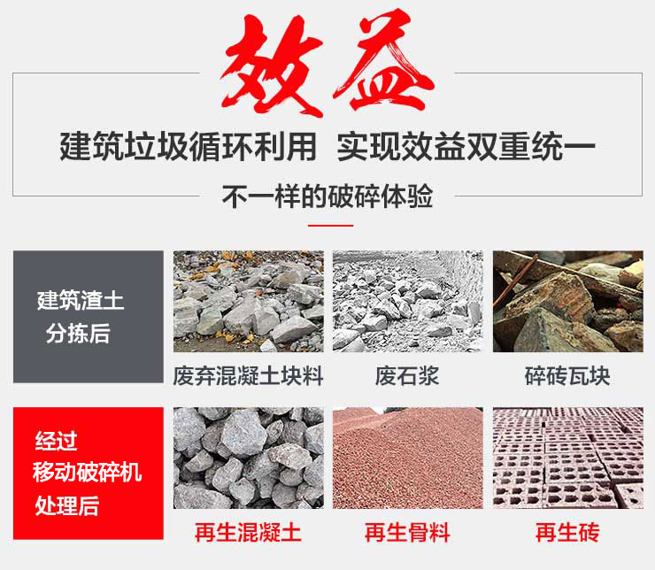 移动破碎机在建筑渣土中的应用 移动破碎机在建筑渣土中的应用