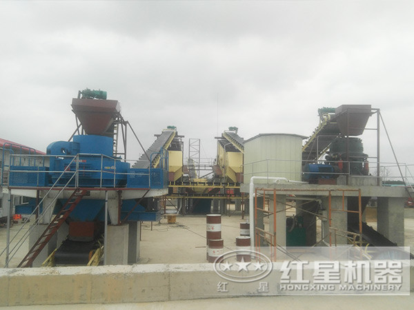 环保型制砂机作业在河南焦作一客户碎石加工现场 环保型制砂机作业在河南焦作一客户碎石加工现场