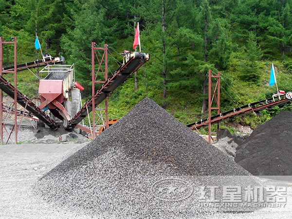 经颚破机处理后的砾石效果呈现 经颚破机处理后的砾石效果呈现