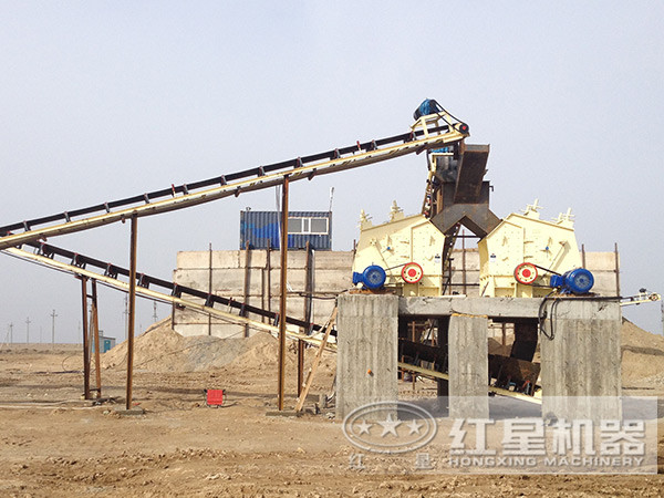 反击式破碎机作业客户现场 反击式破碎机作业客户现场