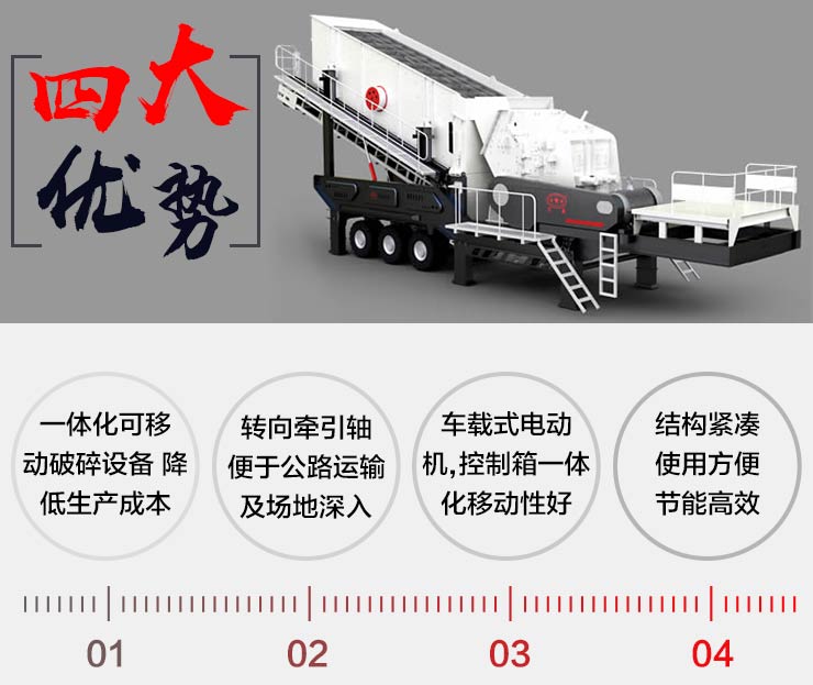 建筑垃圾移动破碎站优势特点 建筑垃圾移动破碎站优势特点