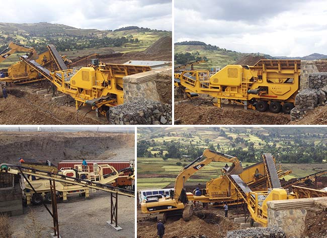 移动粉碎机作业多角度拍摄 移动粉碎机作业多角度拍摄