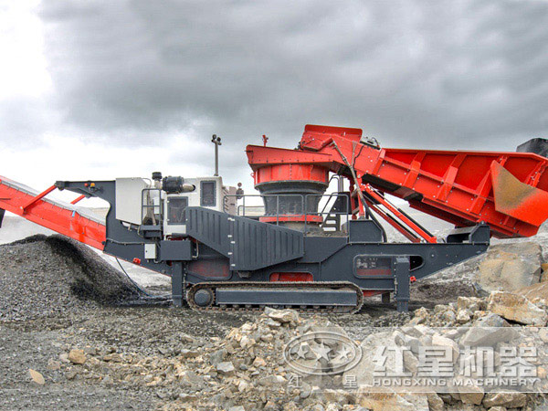 山西履带移动破碎筛分一体机现场 山西履带移动破碎筛分一体机现场