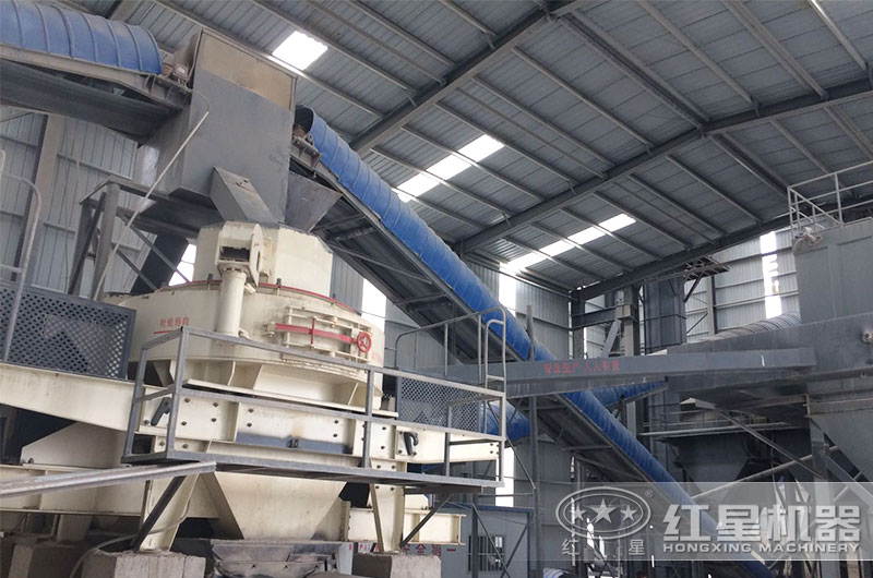密封输送的环保制砂现场 密封输送的环保制砂现场