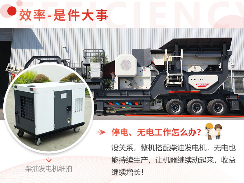 轮胎式柴油发电机移动破碎站细节图 轮胎式柴油发电机移动破碎站细节图