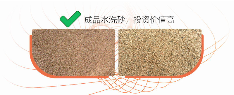 经洗砂处理后的山沙成品展示 经洗砂处理后的山沙成品展示