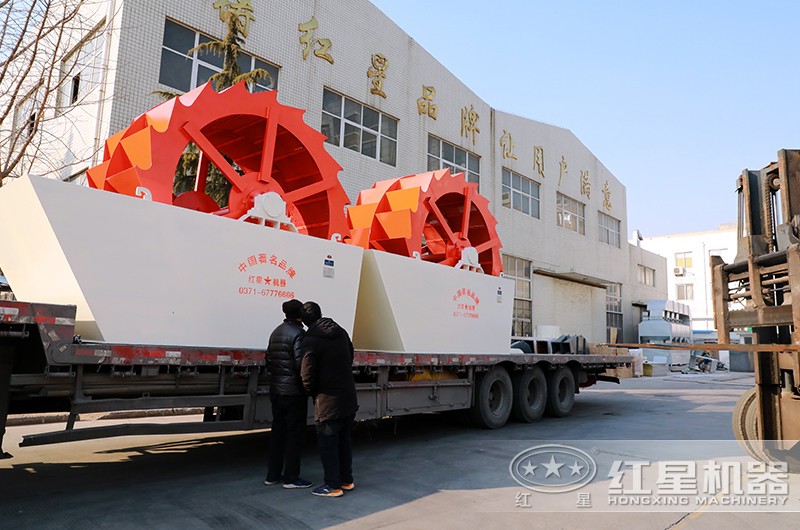 轮式洗砂机装车发货 轮式洗砂机装车发货