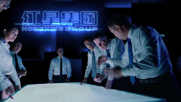 QY千亿国际与国外企业进行技术洽谈 QY千亿国际与国外企业进行技术洽谈