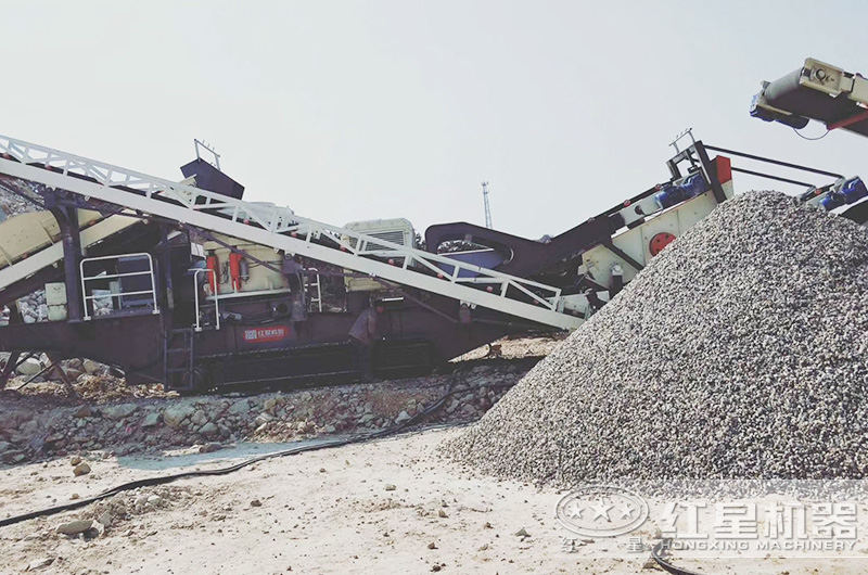移动设备生产石子现场 移动设备生产石子现场