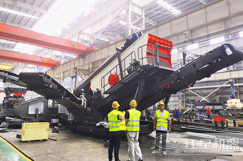 移动青石打石机生产车间 移动青石打石机生产车间