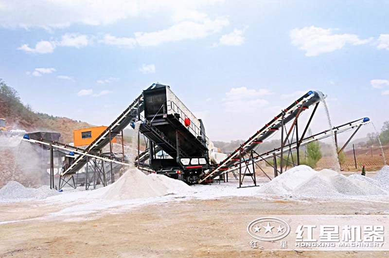 移动式制砂机投产现场 移动式制砂机投产现场