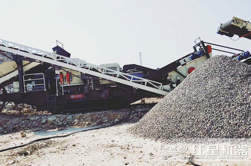 高质量打石子生产线作业现场 高质量打石子生产线作业现场