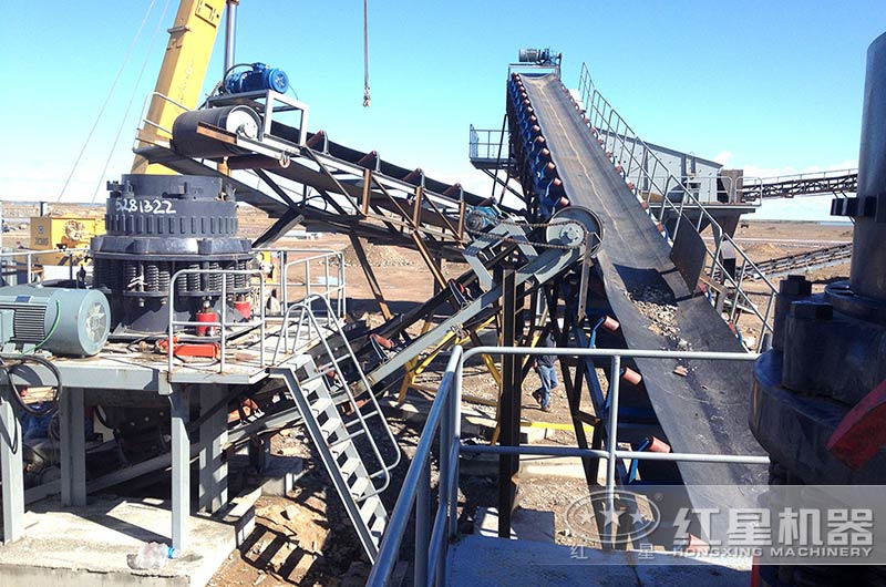 鹅卵石圆锥破碎机生产现场 鹅卵石圆锥破碎机生产现场